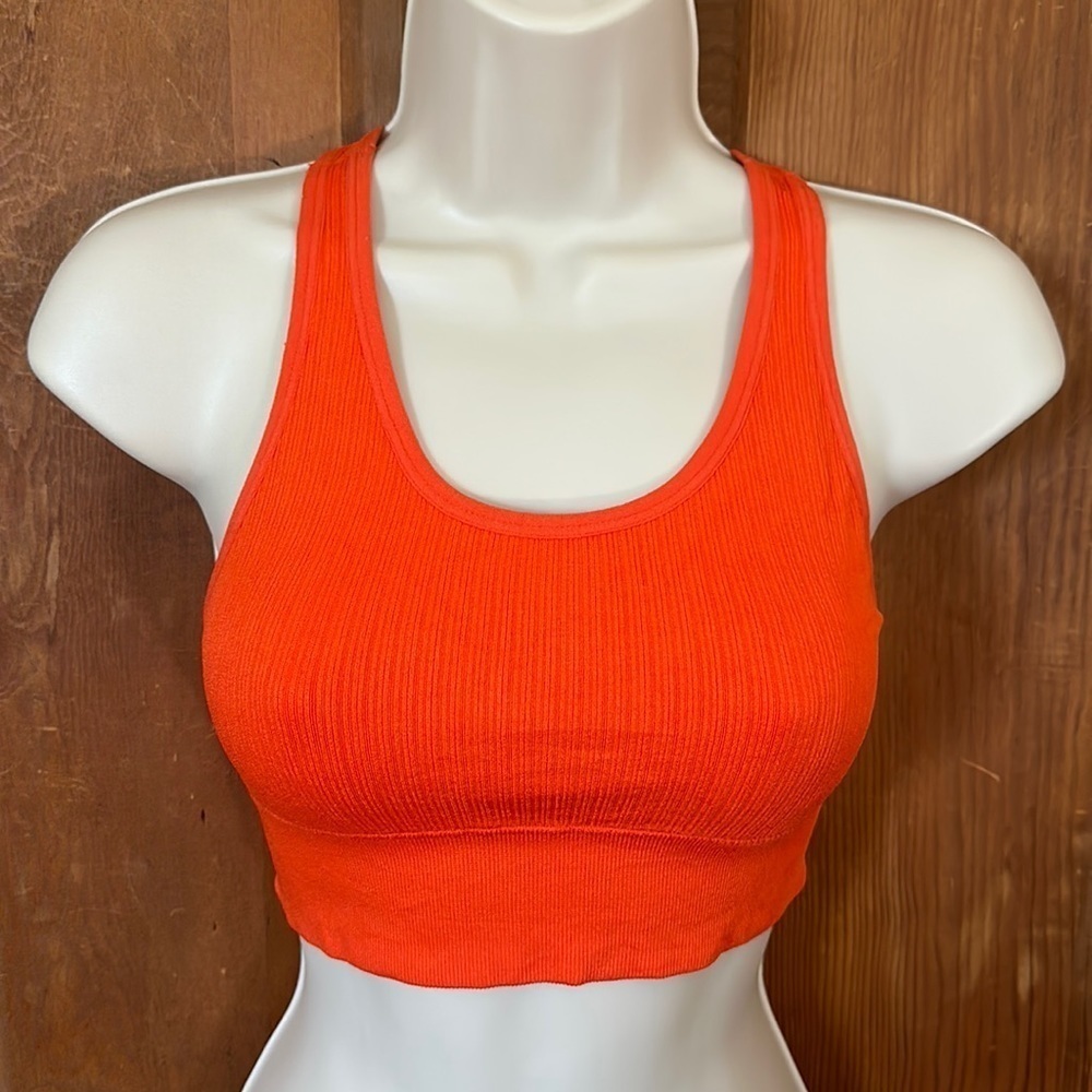 Pro Fit Women’s Orange Sports Bra Size Small